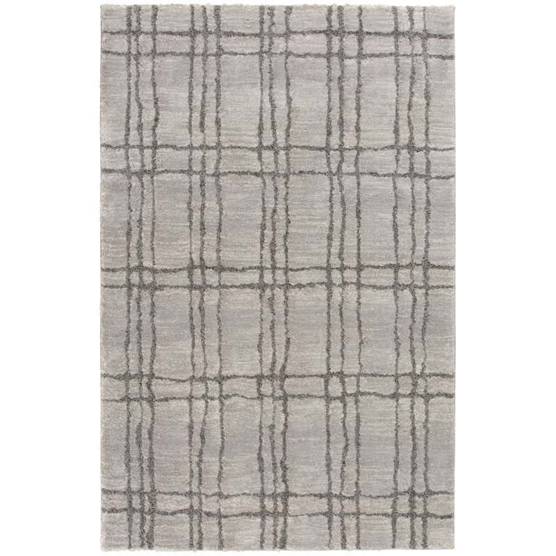Orren Ellis Textures Vashinah Gray Area Rug, Rectangle 2' x 3'