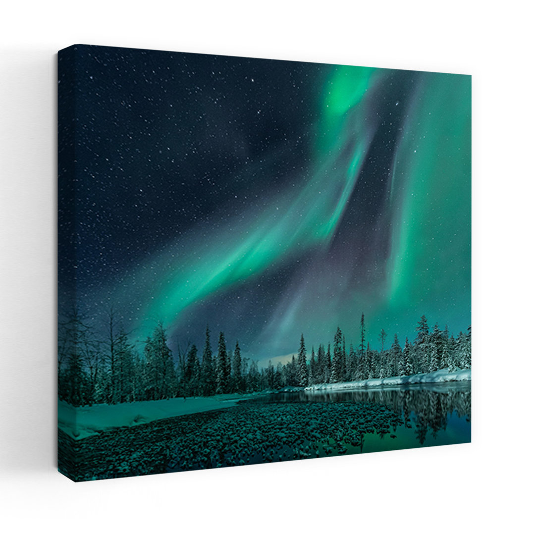 Music Of The Heavenly Organ Abstract Contemporary Forest Landscape Wall Art