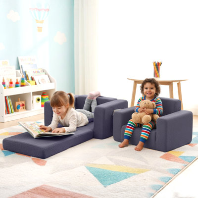 Canapé pour enfants, canapé convertible 2 en 1 pour enfants