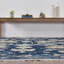 Timeless Fusion Hand Knotted Wool Floral Area Rug in Blue-715996651
