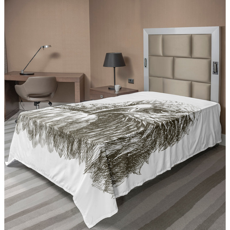 Drap-housse noir et blanc Ambesonne