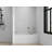 60-Inch Acrylic Rectangular Alcove Soaking Bathtub with 3-Side Tiling Flange-92303080-91942742-91942743