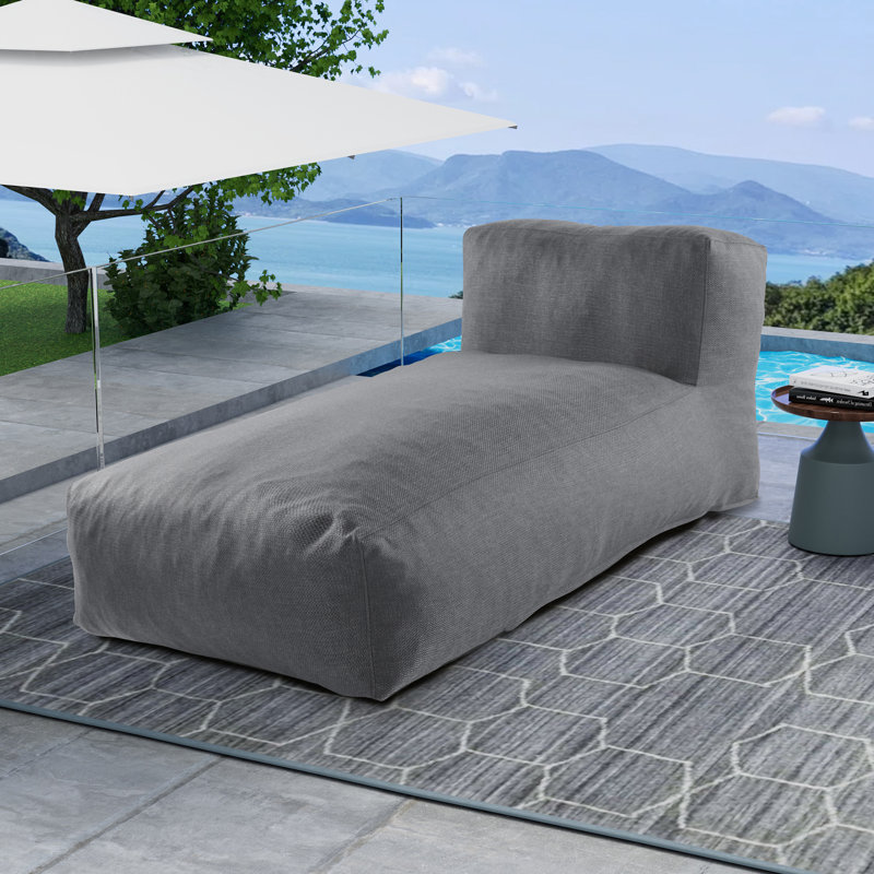 Méridienne simple de 60,63 po Adeen, Gris anthracite