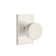 Emtek Passage Knobset w/ Modern Rectangular Rosette and Round Knob
