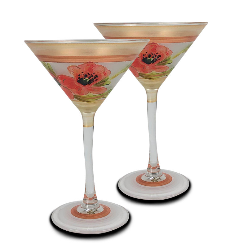 Coquelicot 7 oz. Verre à martini Irven