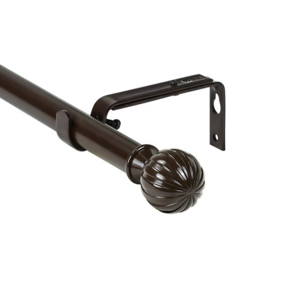 Adamantios Steel Adjustable Single Curtain Rod
