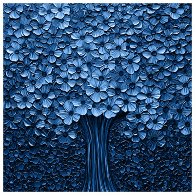 Édredon Blue Flower Tree