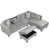 Velours gris velours