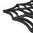 Black Spider Web Rectangular Halloween Doormat 18" x 30"