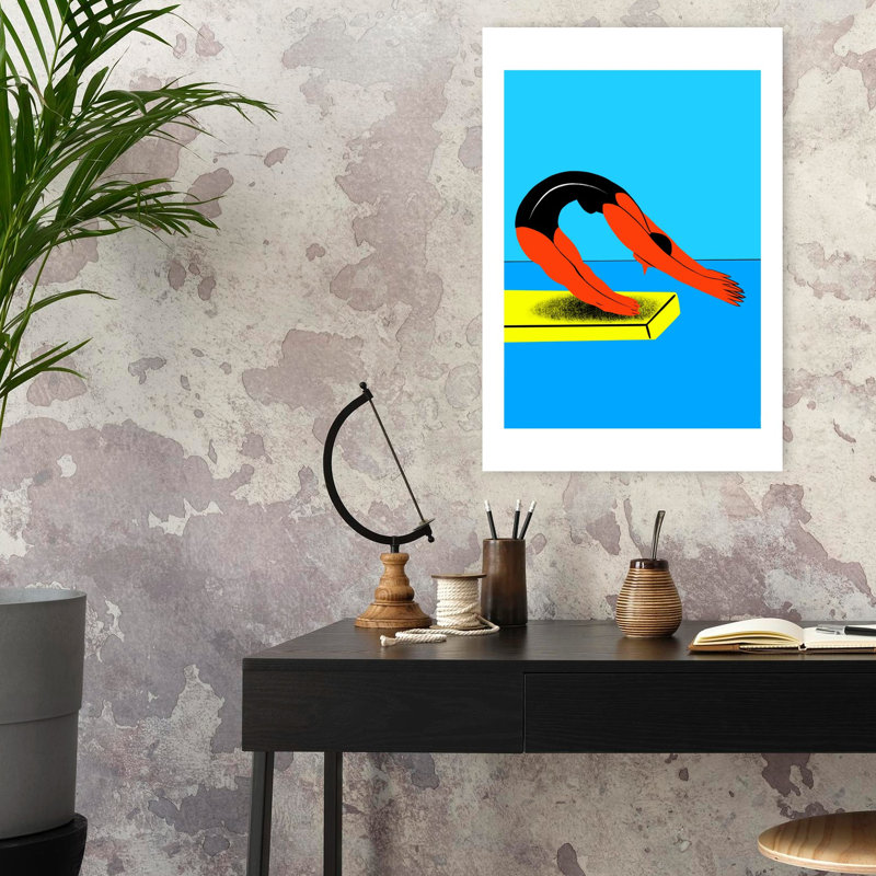 Contemporary Art Abstract Bold Contemporary Summer Wall Art - Wrapped Canvas Print, 60.96 cm H x 40.64 cm W