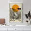 Abstrait, blocs de couleurs vibrantes, formes de vagues géométriques de style Mid-Century Bauhaus-99141998-99141997