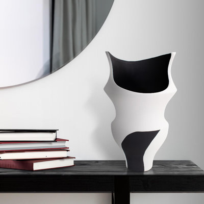 Witta Black and White Vase- Tall