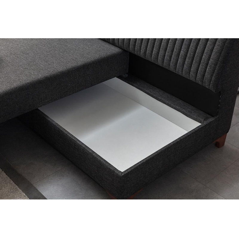 Canapé-lit d'angle, Anthracite