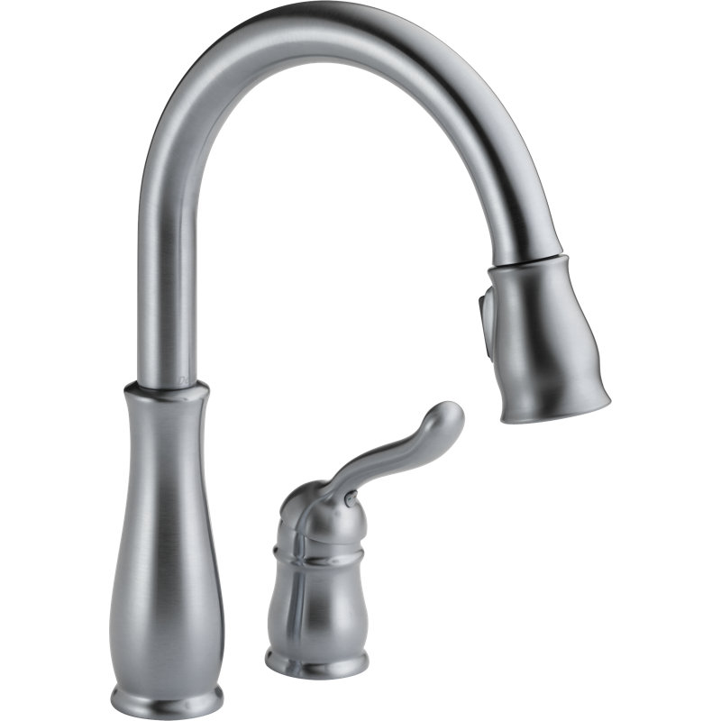 Robinet de bar escamotable avec accessoires Leland, Nickel brossé