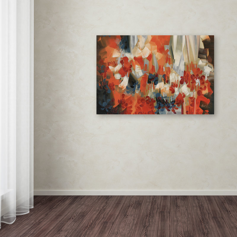 Reproduction d’automne sur toile tendue, H 22 po x l 32 po x P 2 po