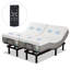Structure de lit réglable avec matelas en mousse à mémoire de forme-1345751780