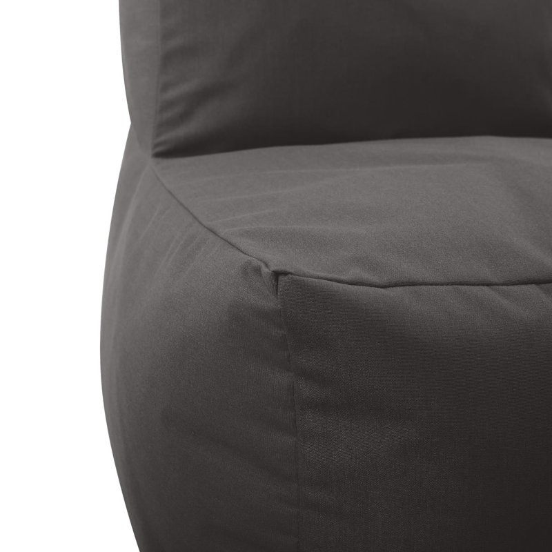 Pouf d'extérieur Kertis, mousse paysage marin, Gris
