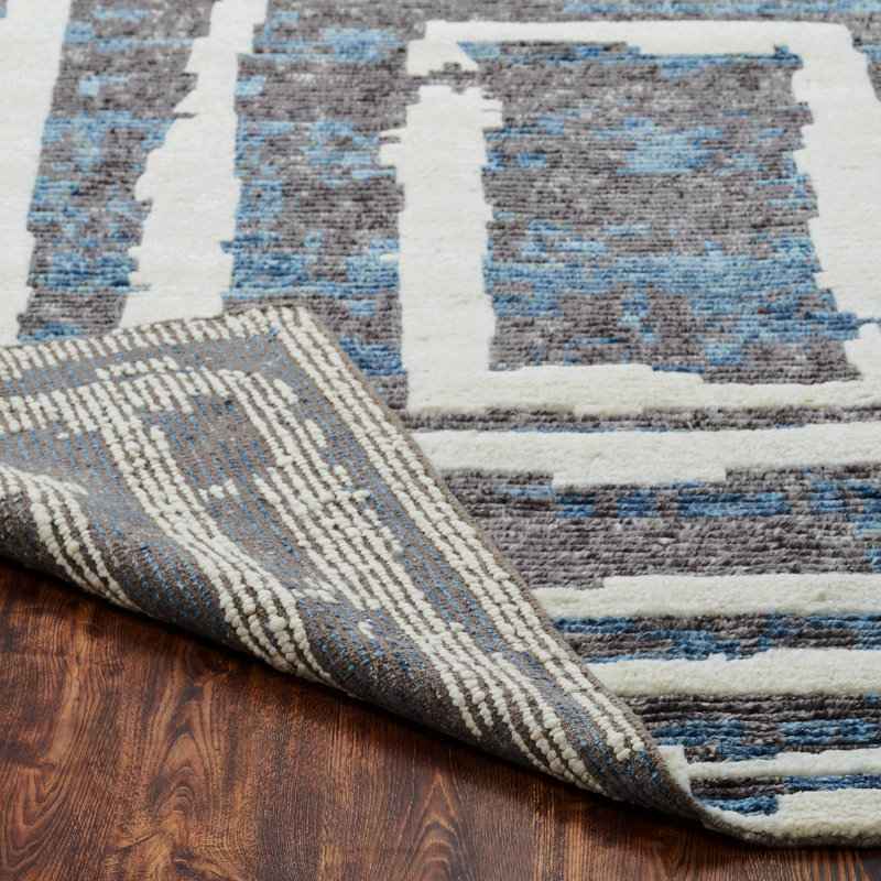 Wool Area Rug, Rectangle 5'6" x 8'6"