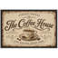 «Street Coffee The Coffee House», art rétro, impression sur toile-131636342-131636347