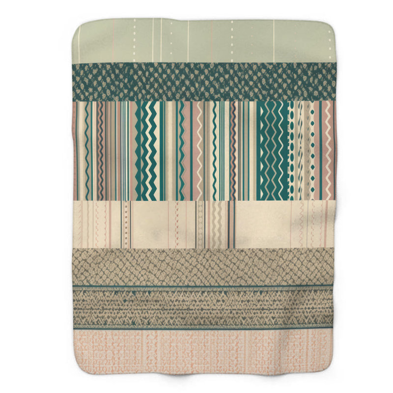 Boho Circles - couverture 1 pièce, Lit simple