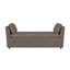 Banc d'appoint rembourré, banc de chambre avec accoudoirs et coussins