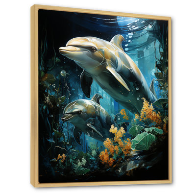 «Dolphin Eco Guardians II», reproduction sur toile