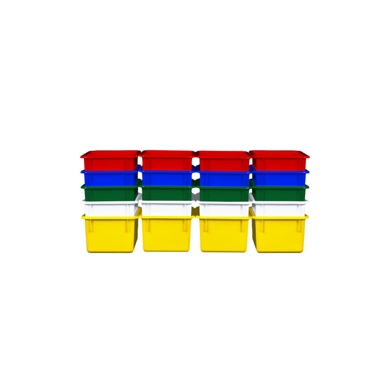 Bac en plastique, Multicolore