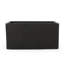 Pot à fleurs léger en oxyde de magnésium - Accessoire d'extérieur noir 31,92 po x 15,32 po 16 po