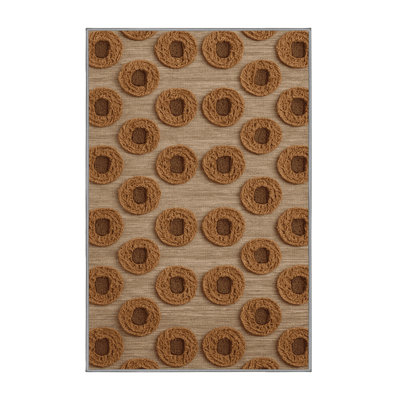  Washable Stroopwafel Desserts Area Rug