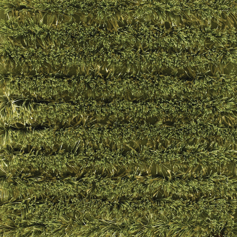 Tapis vert en laine Samons, 7 pi 9 po X 10 pi 6 po