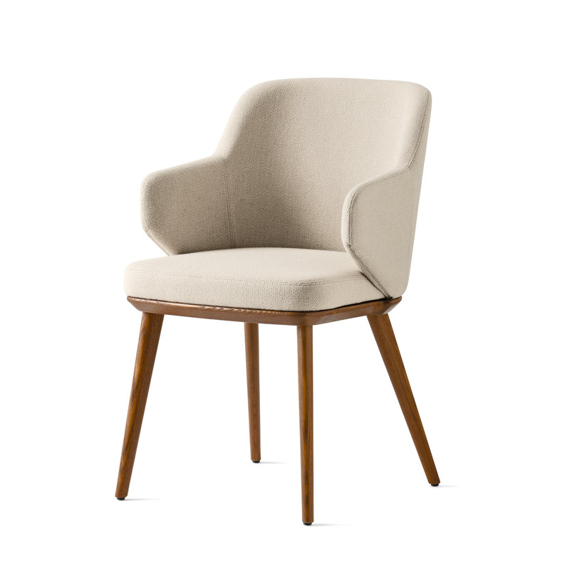 Fauteuil Foyer, Noyer, Sable