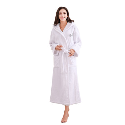 Braelynn Fleece Girl / Woman+ Mid-Calf Bathrobe with Pockets and Hood