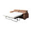 Lit convertible 2 places d'une capacité de 300 lb, escamotable, brun, idéal pour un lit convertible à espaces restreints, confortable et peu encombrant