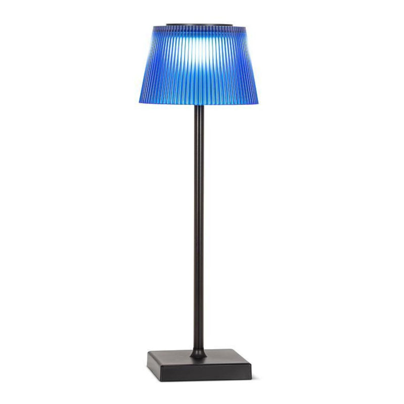 Lampe de table à abat-jour Abbott, Bleu