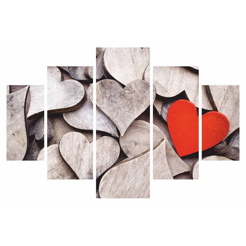 Superbe ensemble d'art mural décoratif en bois aggloméré 5 pièces, 39,4 x 23,6 pouces | 100% panneau de fibres à densité moyenne avec une épaisseur de 0,1 pouce, impression numérique UV | Parfait pour le salon, la chambre à coucher et le bureau, avec un design élégant et accrocheur