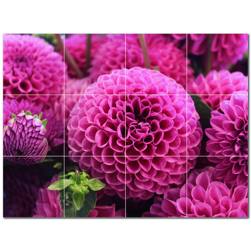 8'' x 8'' Satin Ceramic Decorative Mural