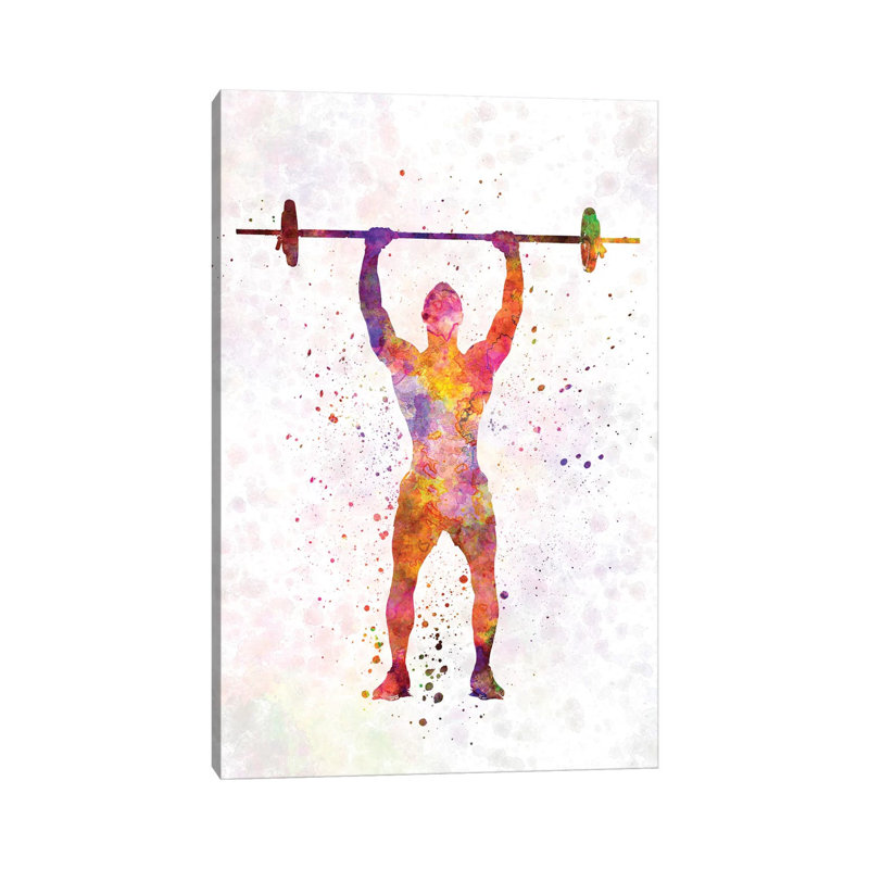 Body Buiding Man by Paul Rommer - Wrapped Canvas Gallery-Wrapped Canvas Giclée, 66.04 cm H x 45.72 cm W