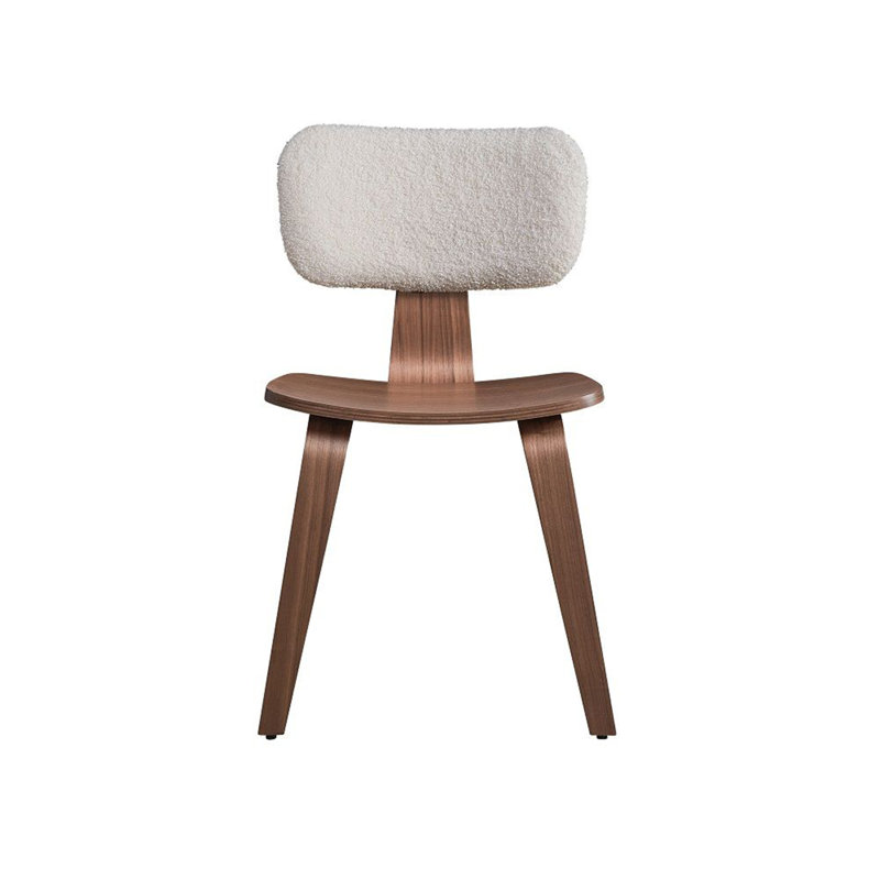 Chaise d'appoint rembourrée en bois massif Kaija