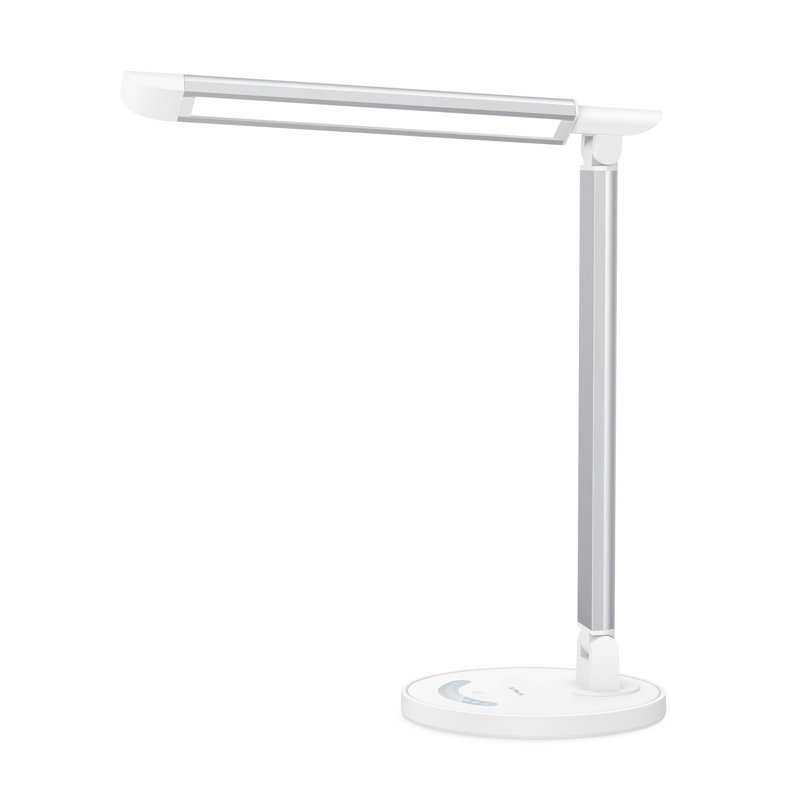 Adjustable White ABS Desk Lamp with LED Light