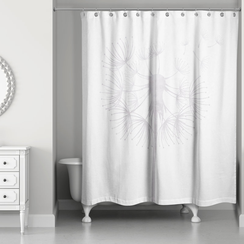 Rideau de douche simple , Gris clair
