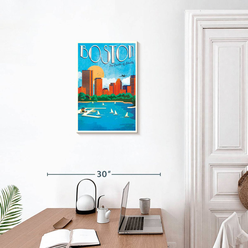 Boston, berceau de la liberté, H 24 po x l 16 po