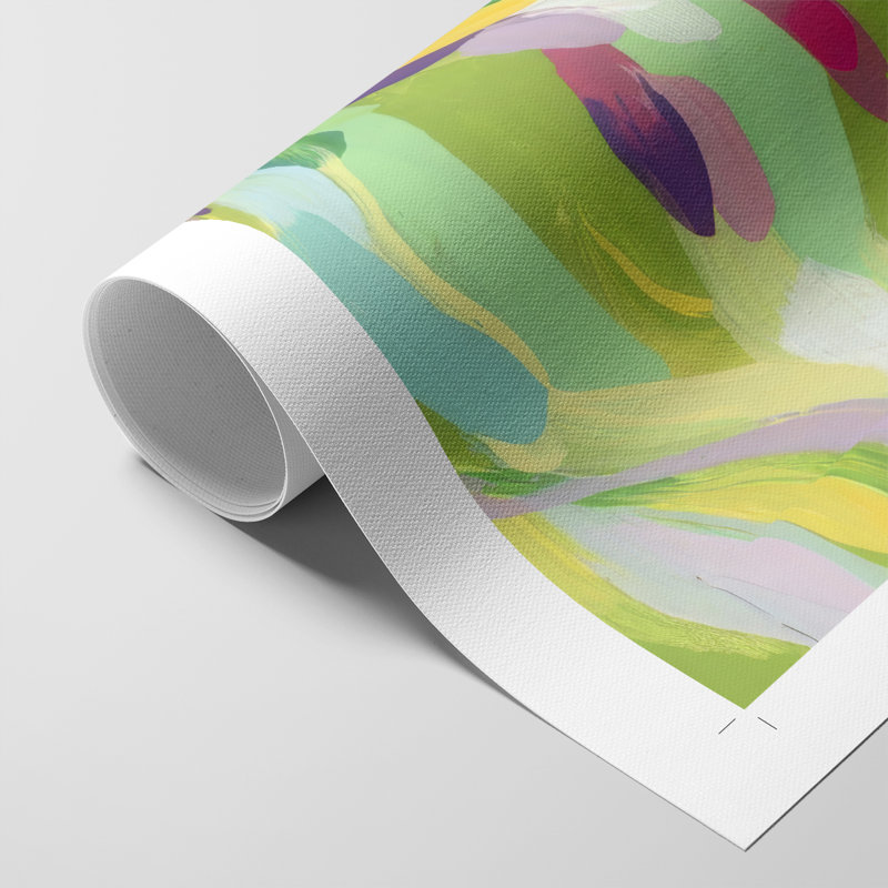 «Bright Tropical Abstraction I», impression sur toile seulement - non encadrée