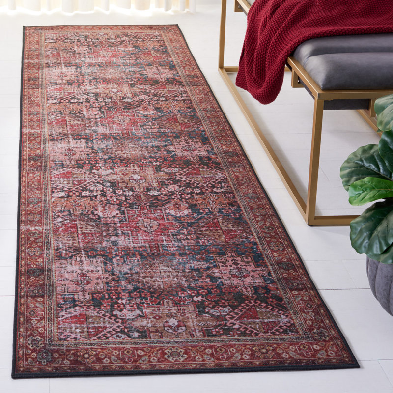 Pashen Performance Machine Washable Oriental Rug, Runner 2'6" x 8'