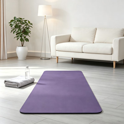 Tapis de yoga en TPE de 71,95 pouces de haut et antidérapant, idéal pour le Pilates et divers exercices de gymnastique libre à la maison.