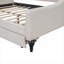 Tufted Wingback Silhouette Upholstered Full Size Daybed With Two Integrated Storage Drawers, Warm Beige