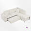 Canapé modulaire rembourré 4 pièces avec repose-pieds-102402905