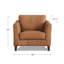 Fauteuil en cuir véritable 38 po Adriah