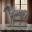 Statue de cheval debout Luecille