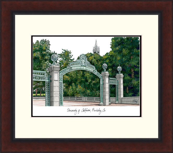 Cadre photo en alumnus de lithographie legacy ncaa golden
