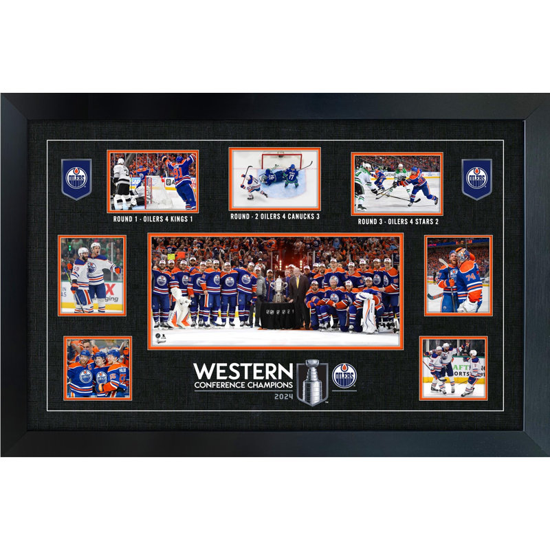 Collage encadré des Edmonton Edmonton Oilers